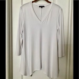 SLINKY BRAND tunic top, White, size S